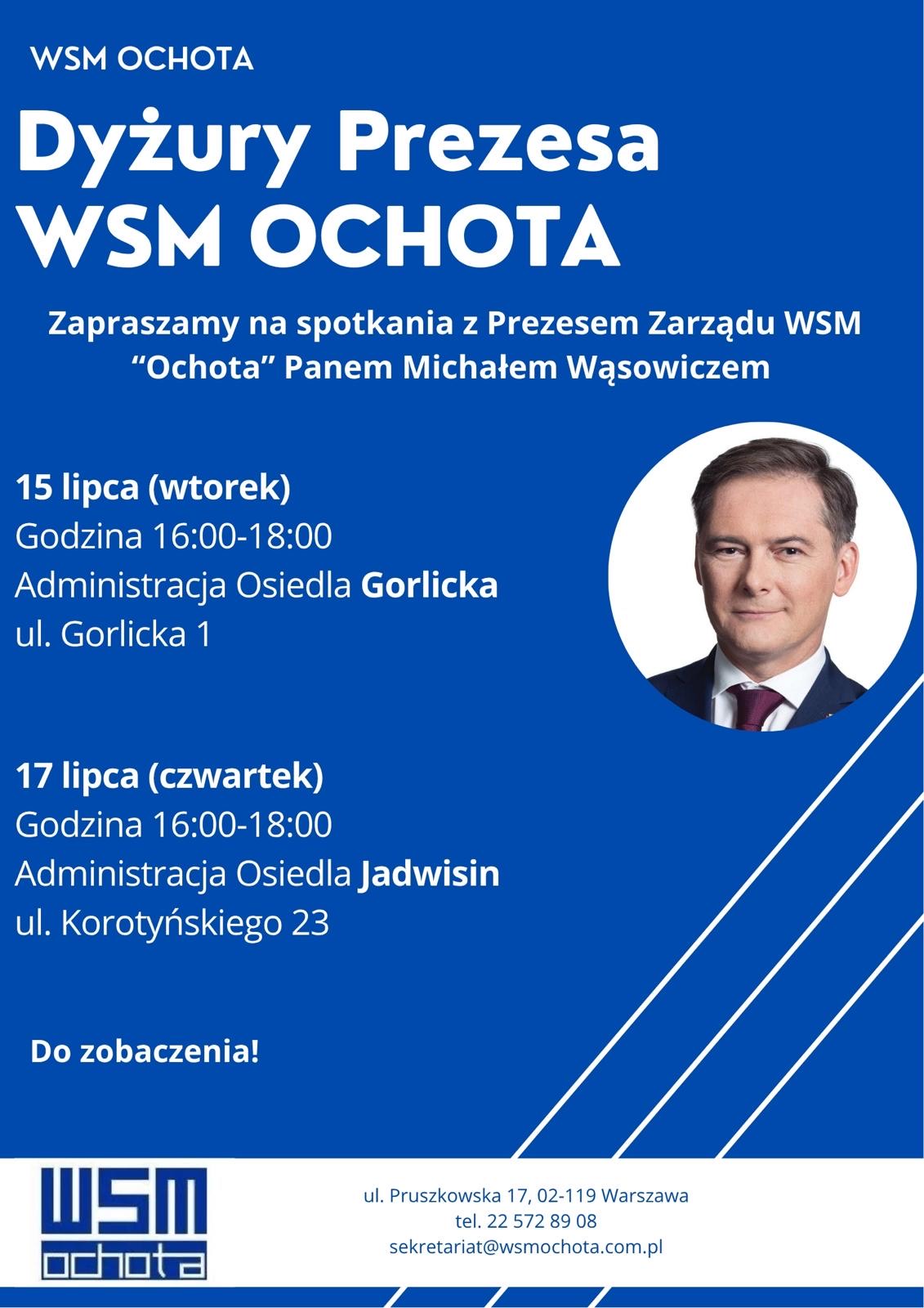 Dyżur Prezesa WSM „OCHOTA”