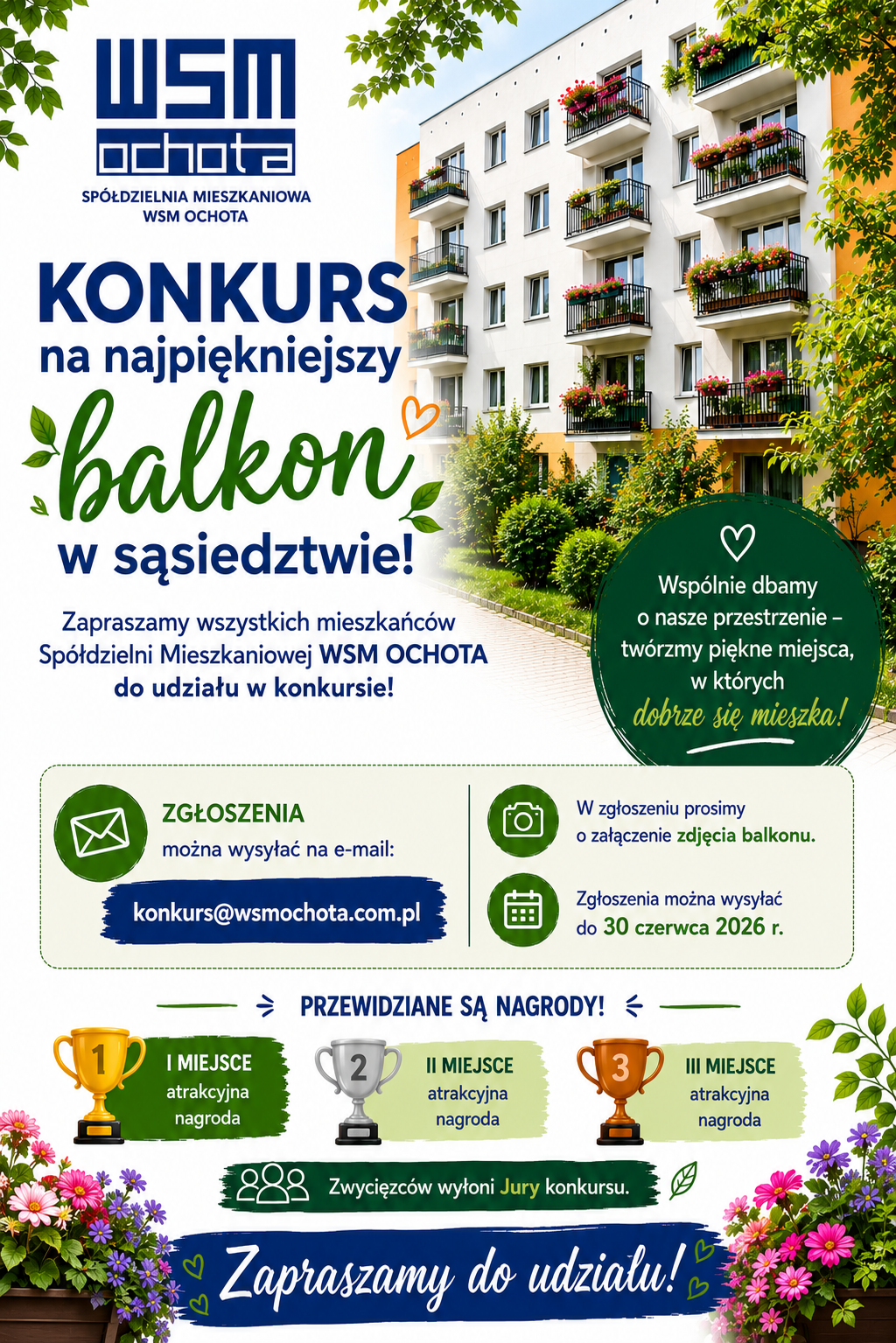 Konkurs na najpiękniejszy balkon w sąsiedztwie