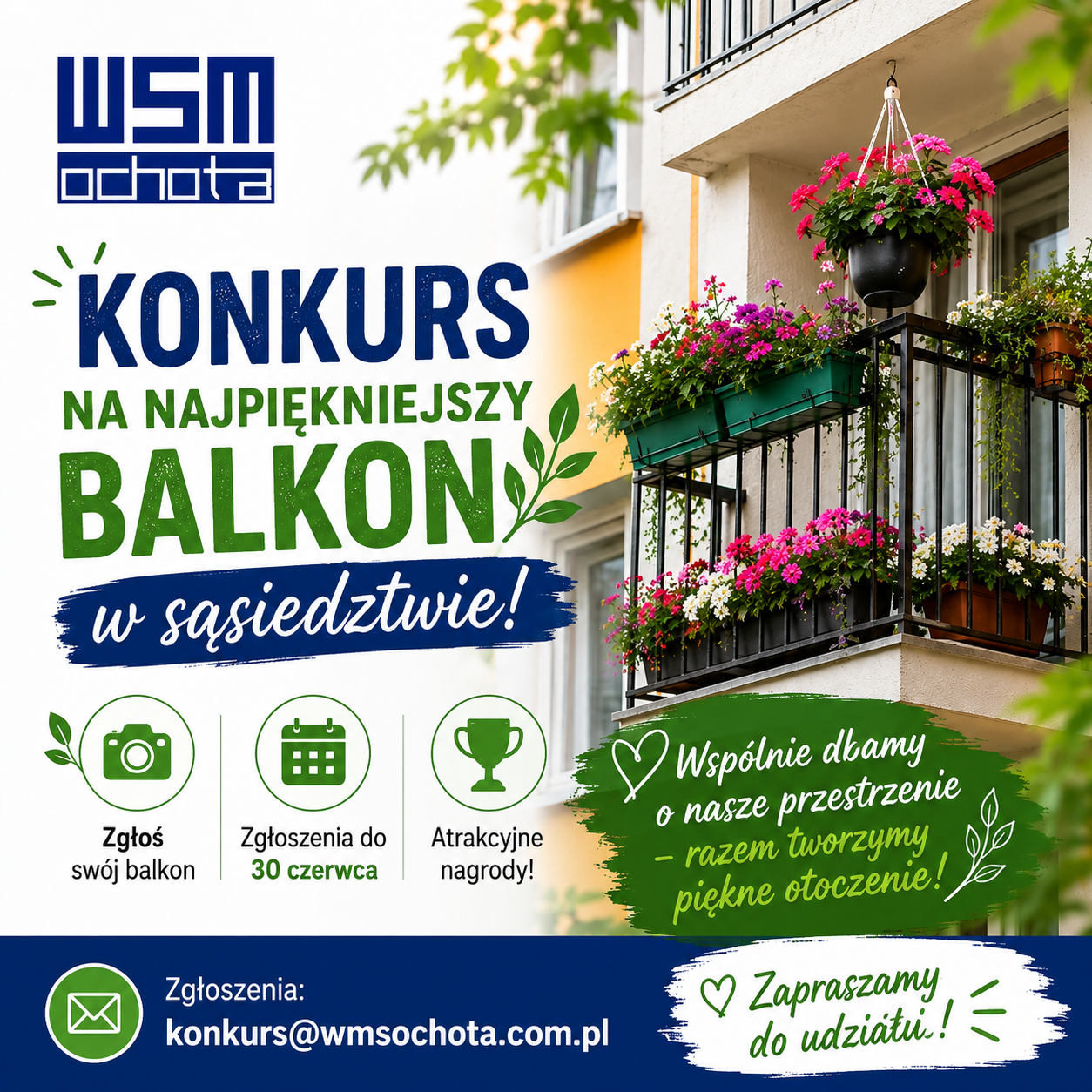 Konkurs na najpiękniejszy balkon w sąsiedztwie